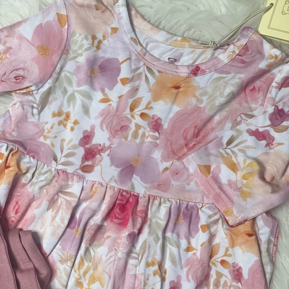 Girls Sweet Things Lavender Fields Bamboo 1/2 Sleeve Set